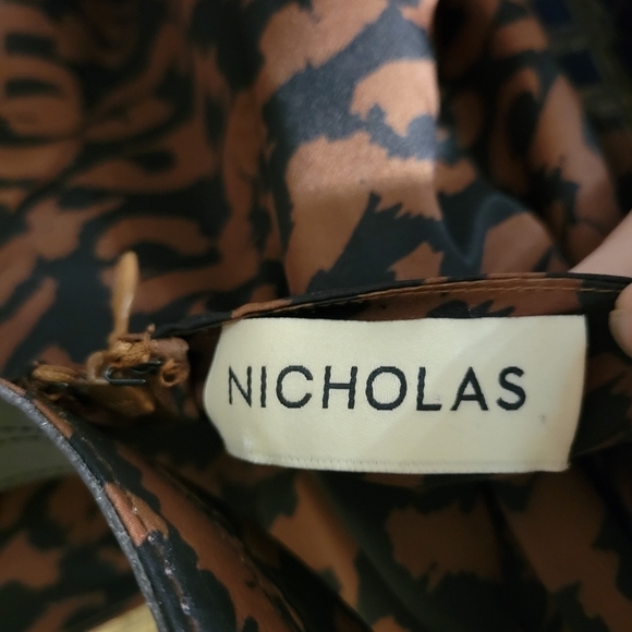 Nicholas Brown Animal Print Ruched Mini Dress - Picture 3 of 5